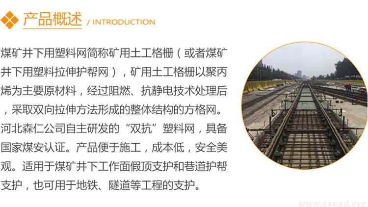 雙向礦用塑料網假頂帶