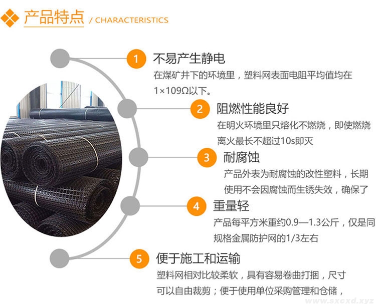 雙向礦用塑料網假頂帶